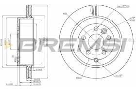 BREMSI CD7609V - DISCOS DE FRENO LAND ROVER