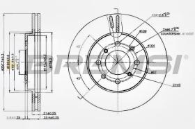 BREMSI CD7610V - DISCOS DE FRENO HONDA