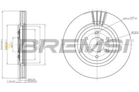 BREMSI CD7611V - DISCOS DE FRENO NISSAN