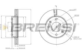 BREMSI CD7614V - DISCOS DE FRENO KIA