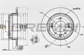 BREMSI CD7618S - DISCOS DE FRENO HYUNDAI, KIA