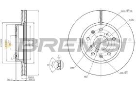 BREMSI CD7620V - DISCOS DE FRENO FIAT, SUZUKI