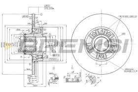 BREMSI CD7623S - DISCOS DE FRENO RENAULT, NISSAN, OPEL