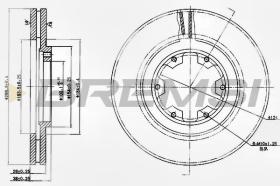 BREMSI CD7626V - DISCOS DE FRENO NISSAN, INFINITI