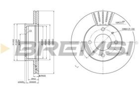 BREMSI CD7632V - DISCOS DE FRENO HYUNDAI