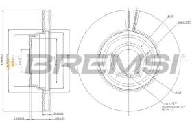 BREMSI CD7634V - DISCOS DE FRENO BMW