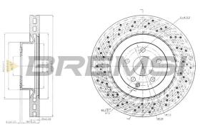 BREMSI CD7639V - DISCOS DE FRENO MERCEDES-BENZ