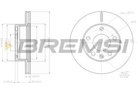 BREMSI CD7640V - DISCOS DE FRENO LDV