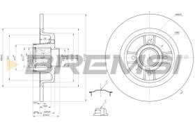 BREMSI CD7641S - DISCOS DE FRENO RENAULT