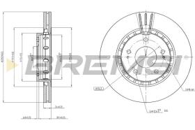 BREMSI CD7642V - DISCOS DE FRENO PEUGEOT, CITROEN, MITSUBISHI