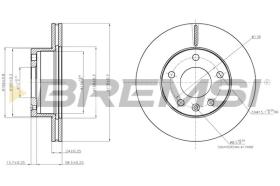 BREMSI CD7643V - DISCOS DE FRENO LDV