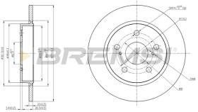 BREMSI CD7645S - DISCOS DE FRENO TOYOTA