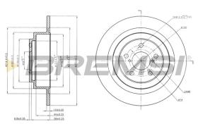 BREMSI CD7647S - DISCOS DE FRENO SUBARU