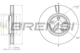 BREMSI CD7648V - DISCOS DE FRENO DAIMLER, JAGUAR