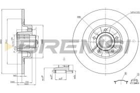 BREMSI CD7654S - DISCOS DE FRENO RENAULT