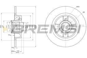 BREMSI CD7656S - DISCOS DE FRENO RENAULT