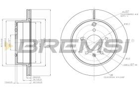 BREMSI CD7660V - DISCOS DE FRENO OPEL, CHEVROLET