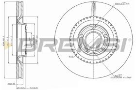 BREMSI CD7661V - DISCOS DE FRENO AUDI