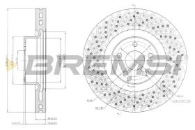 BREMSI CD7662V - DISCOS DE FRENO MERCEDES-BENZ