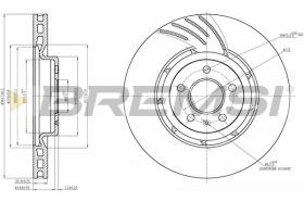 BREMSI CD7665V - DISCOS DE FRENO AUDI