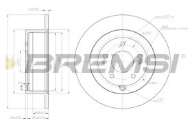 BREMSI CD7671S - DISCOS DE FRENO HYUNDAI