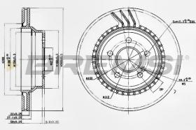 BREMSI CD7672V - DISCOS DE FRENO MERCEDES-BENZ