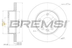 BREMSI CD7674S - DISCOS DE FRENO MERCEDES-BENZ