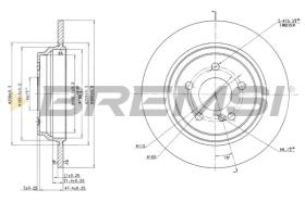 BREMSI CD7675S - DISCOS DE FRENO MERCEDES-BENZ