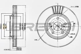 BREMSI CD7684V - DISCOS DE FRENO TOYOTA