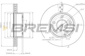 BREMSI CD7688V - DISCOS DE FRENO MERCEDES-BENZ