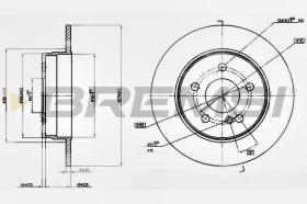 BREMSI CD7689S - DISCOS DE FRENO MERCEDES-BENZ