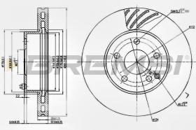 BREMSI CD7690V - DISCOS DE FRENO MERCEDES-BENZ