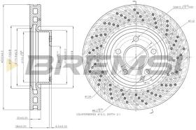 BREMSI CD7694V - DISCOS DE FRENO MERCEDES-BENZ