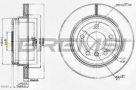 BREMSI CD7697V - DISCOS DE FRENO BMW