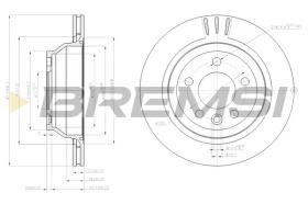 BREMSI CD7698V - DISCOS DE FRENO VW