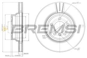 BREMSI CD7701V - DISCOS DE FRENO BMW