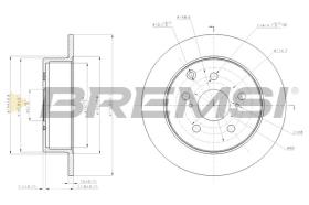 BREMSI CD7704S - DISCOS DE FRENO TOYOTA