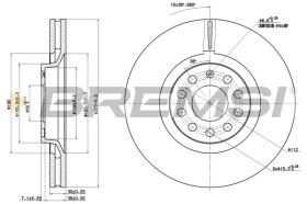 BREMSI CD7705V - DISCOS DE FRENO AUDI, SEAT