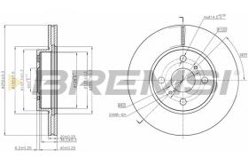 BREMSI CD7710V - DISCOS DE FRENO TOYOTA, ASTON MARTIN