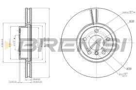 BREMSI CD7713V - DISCOS DE FRENO BMW