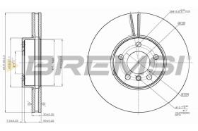 BREMSI CD7714V - DISCOS DE FRENO BMW