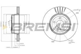 BREMSI CD7716V - DISCOS DE FRENO BMW