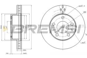 BREMSI CD7718V - DISCOS DE FRENO FIAT, PEUGEOT, CITROEN