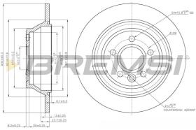 BREMSI CD7719S - DISCOS DE FRENO VOLVO