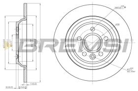 BREMSI CD7720S - DISCOS DE FRENO OPEL, VOLVO, SAAB