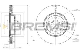 BREMSI CD7723V - DISCOS DE FRENO OPEL, VAUXHALL, SAAB