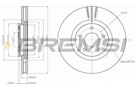 BREMSI CD7724V - DISCOS DE FRENO RENAULT, NISSAN, OPEL