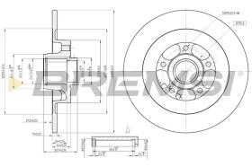 BREMSI CD7725S - DISCOS DE FRENO RENAULT, OPEL