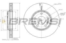 BREMSI CD7726V - DISCOS DE FRENO RENAULT, OPEL