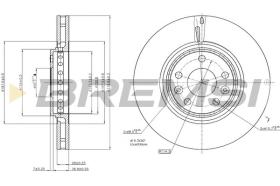 BREMSI CD7727V - DISCOS DE FRENO RENAULT